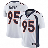 Nike Denver Broncos #95 Derek Wolfe White NFL Vapor Untouchable Limited Jersey,baseball caps,new era cap wholesale,wholesale hats